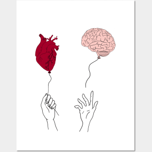 Anatomy Heart and Brain Posters and Art